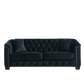 77-Inch Modern Chesterfield Velvet Sofa