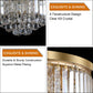 Gold Luxury Modern Style Crystal Chandelier