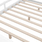 Wood Full Size Platform Bed with Built-in LED Light