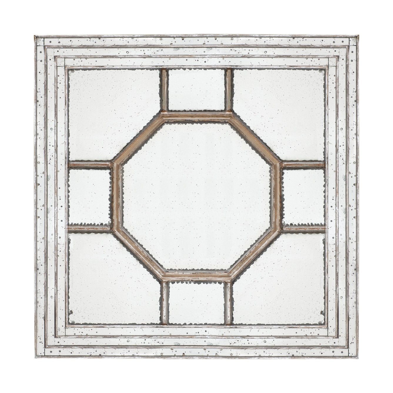 48" Antique Style Decorative Square Wall Mirror