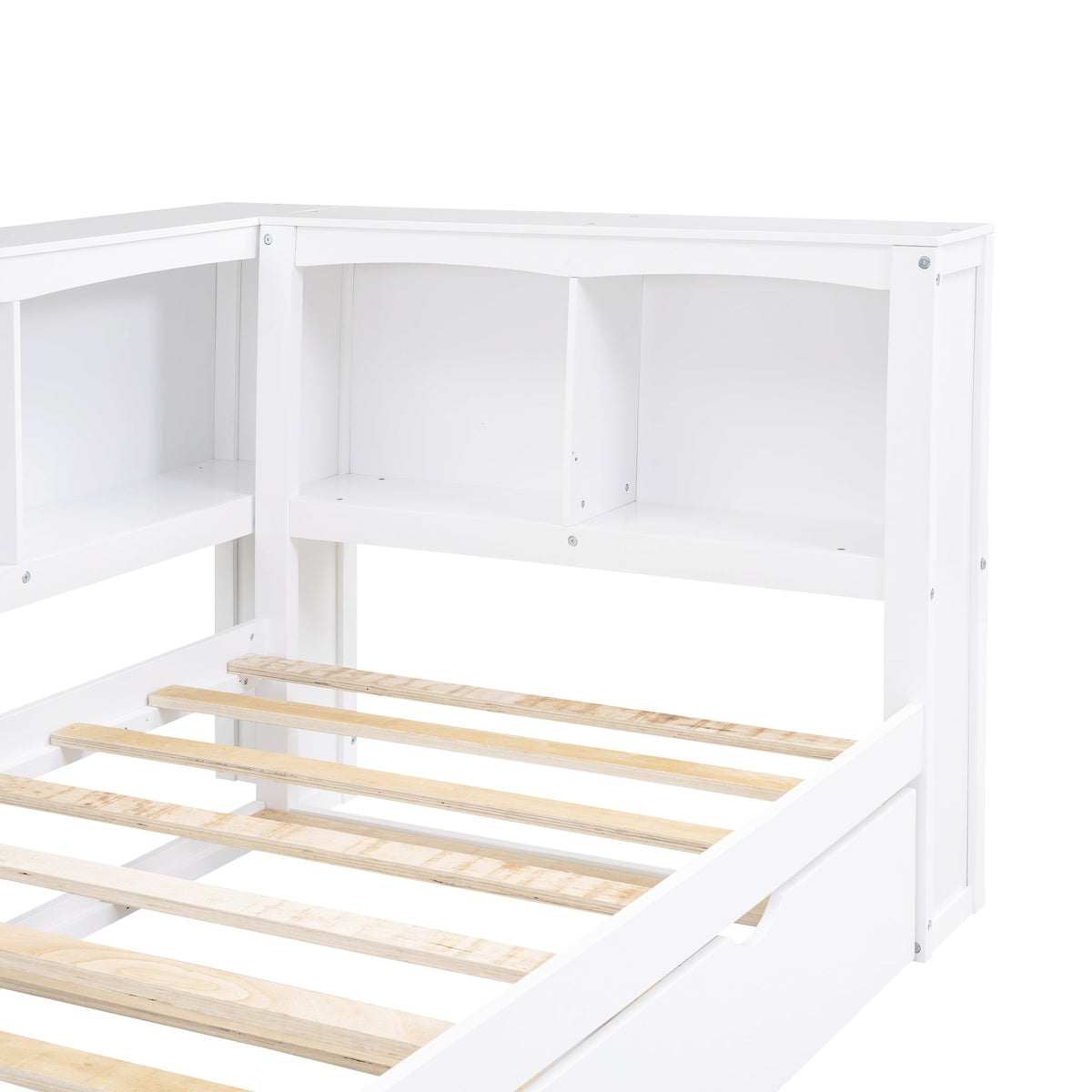 Twin Size Daybed With Trundle, Storage Cabinets & USB Ports