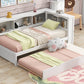 Twin Size Daybed With Trundle, Storage Cabinets & USB Ports