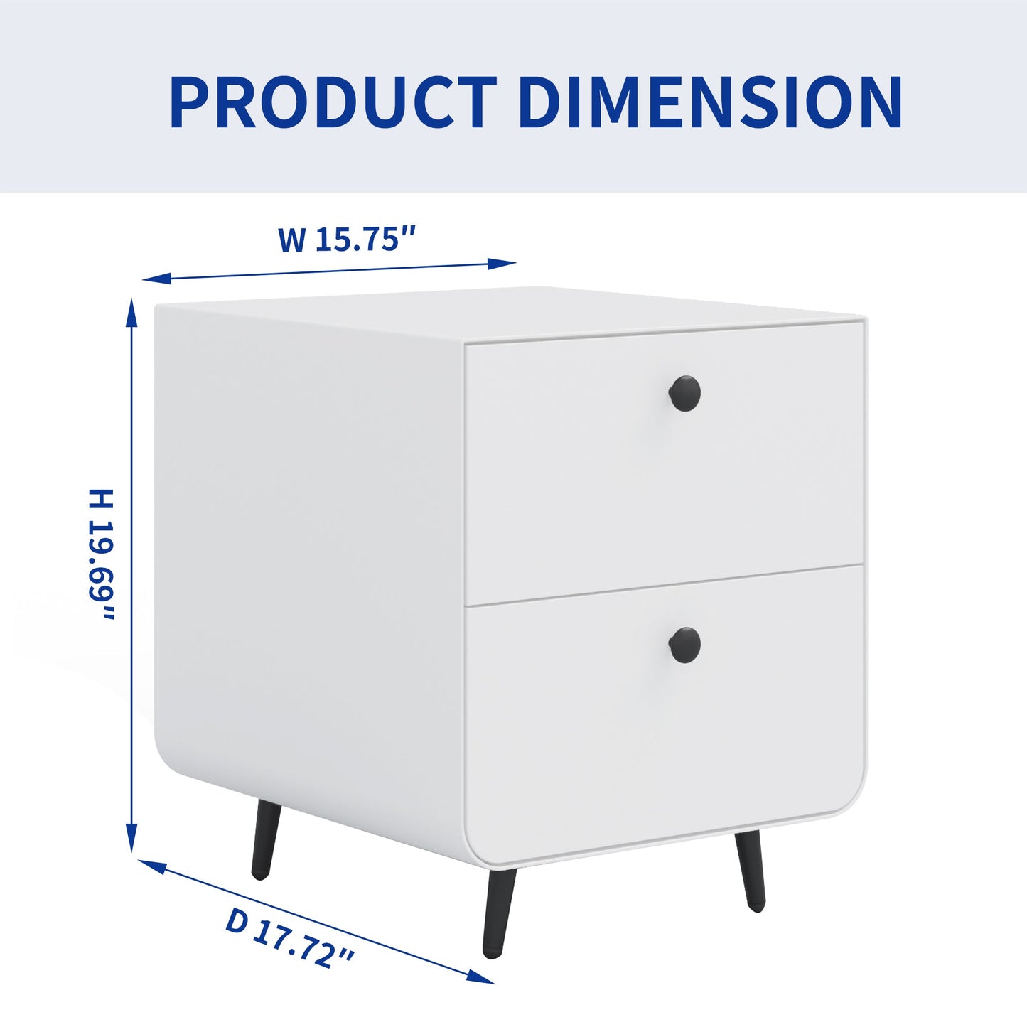 Modern Night Stand Storage Cabinet