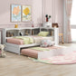 Twin Size Daybed With Trundle, Storage Cabinets & USB Ports
