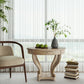 Curved Legs Farmhouse Style Small Round Dining Table