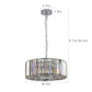 17" Chrome Crystal Pendant Chandelier