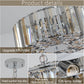 17" Chrome Crystal Pendant Chandelier