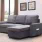 Modern Modular L-Shaped Sofa Bed with Chaise Longue