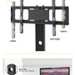 Black Multi-Function Angle And Height Adjustable Tempered Glass TV Stand
