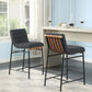 Lahni 17.75" Boucle Fabric Counter Height Chair