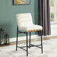 Lahni 17.75" Boucle Fabric Counter Height Chair