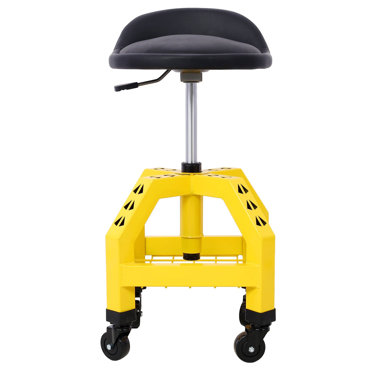 Pneumatic 360 Degree Swivel Stool, Heavy Duty Rolling Mechanics Stool