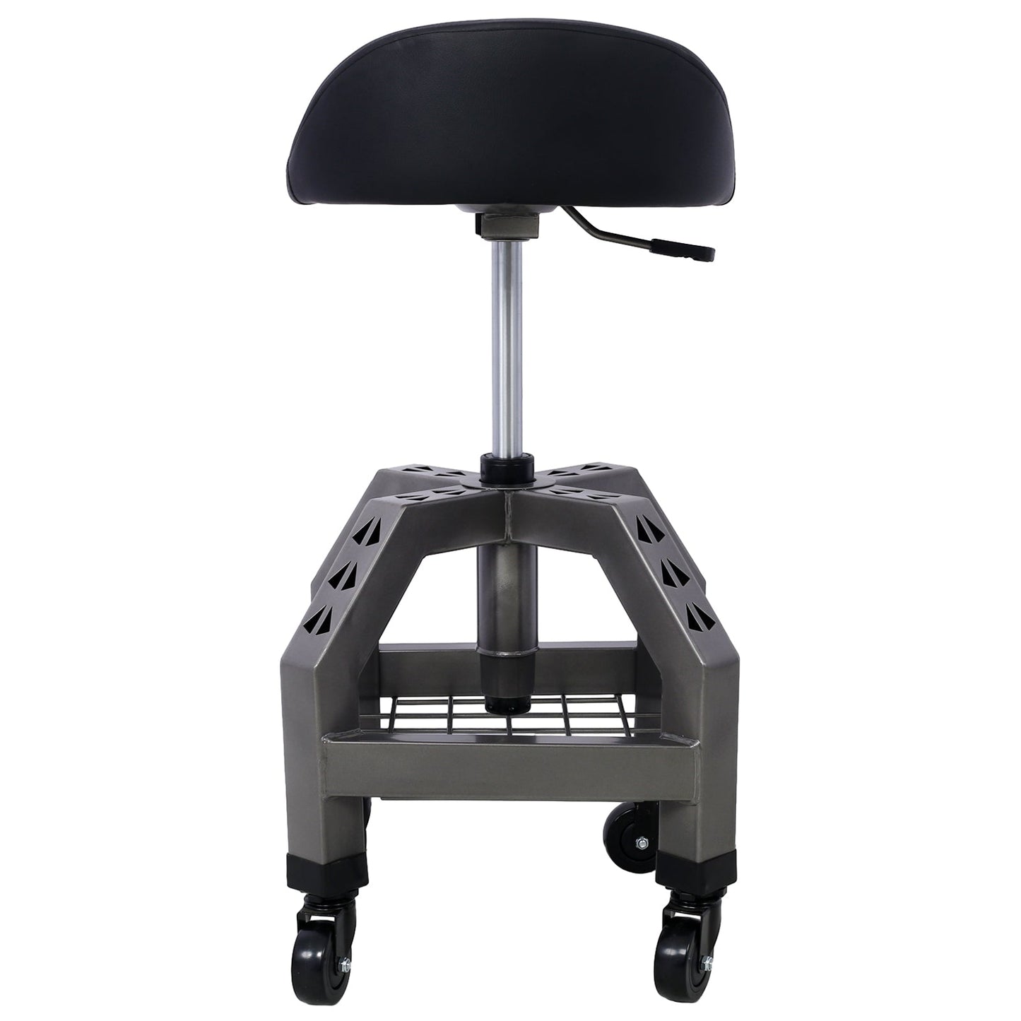 Pneumatic 360 Degree Swivel Stool, Heavy Duty Rolling Mechanics Stool