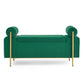 Elegant Upholstered Velvet Storage Bench