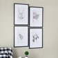 Set of 4 Botanical Wall Art Prints