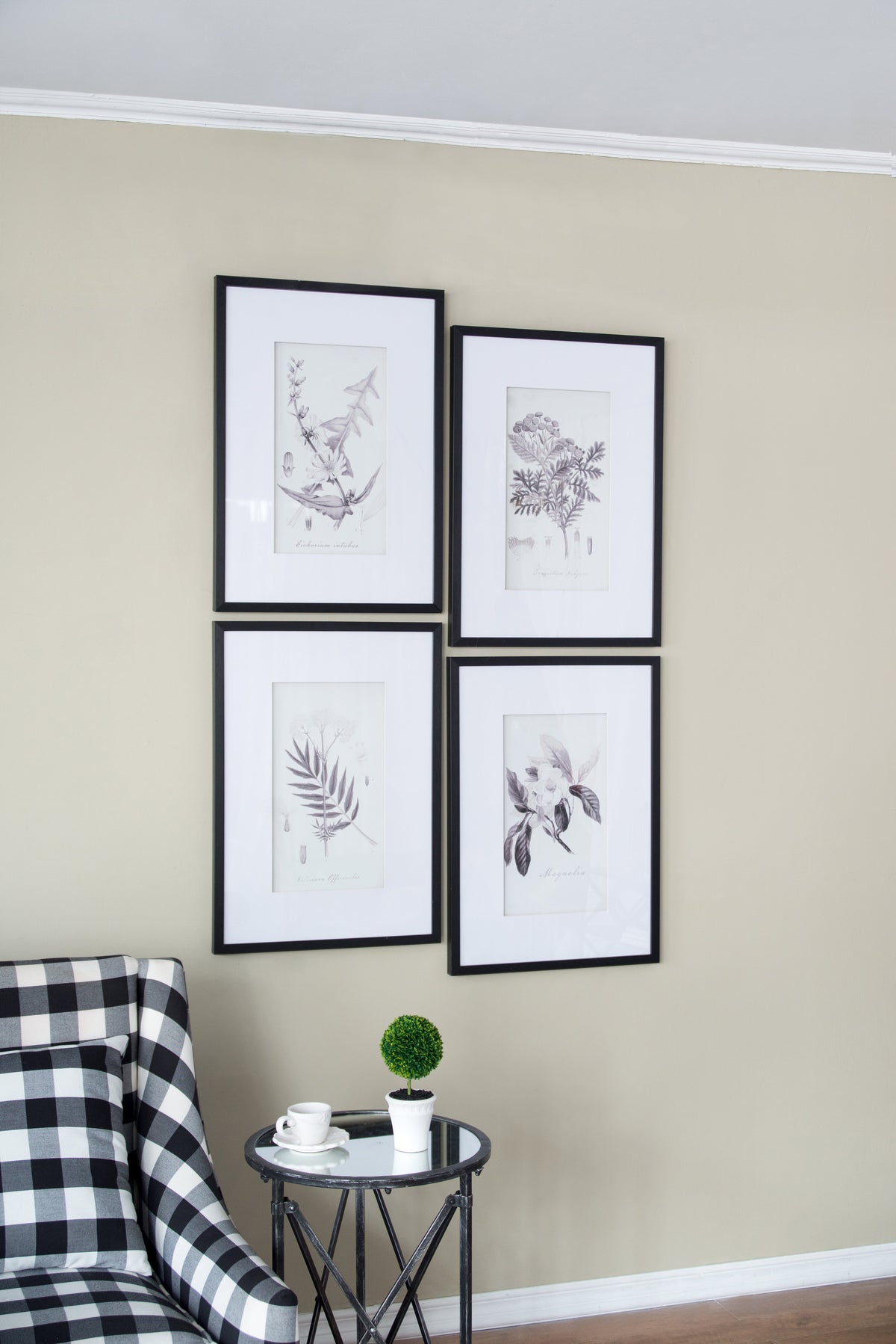 Set of 4 Botanical Wall Art Prints