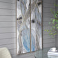 Set of 2 Elongated Modern Abstract Oil Paintings