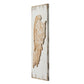 Set of 2 Feather Wing Wall Panels with Distressed Finish