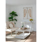 Set of 2 Feather Wing Wall Panels with Distressed Finish