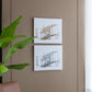 Set of 2 Large Rectangular Diptych Wall Art