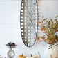 12.5" x 3" x 37.5" Metal Wall Art With Grid Pattern