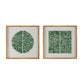 23.5" x 23.5" Elos Stone Shadow Boxes Wall Art, Set of 2