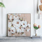 36" x 36" Square Framed Wall Art Flower Canvas Print