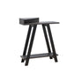 Contemporary Two Toned Console Table with Two Shelves