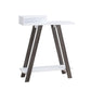 Contemporary Two Toned Console Table with Two Shelves