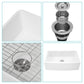 White Farmhouse Sink - 33" x 21" x 10"