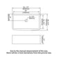 White Farmhouse Sink - 33" x 21" x 10"