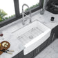 White Farmhouse Sink - 30 x 21 x 10 Inch