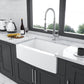 White Farmhouse Sink - 33" x 21" x 10"