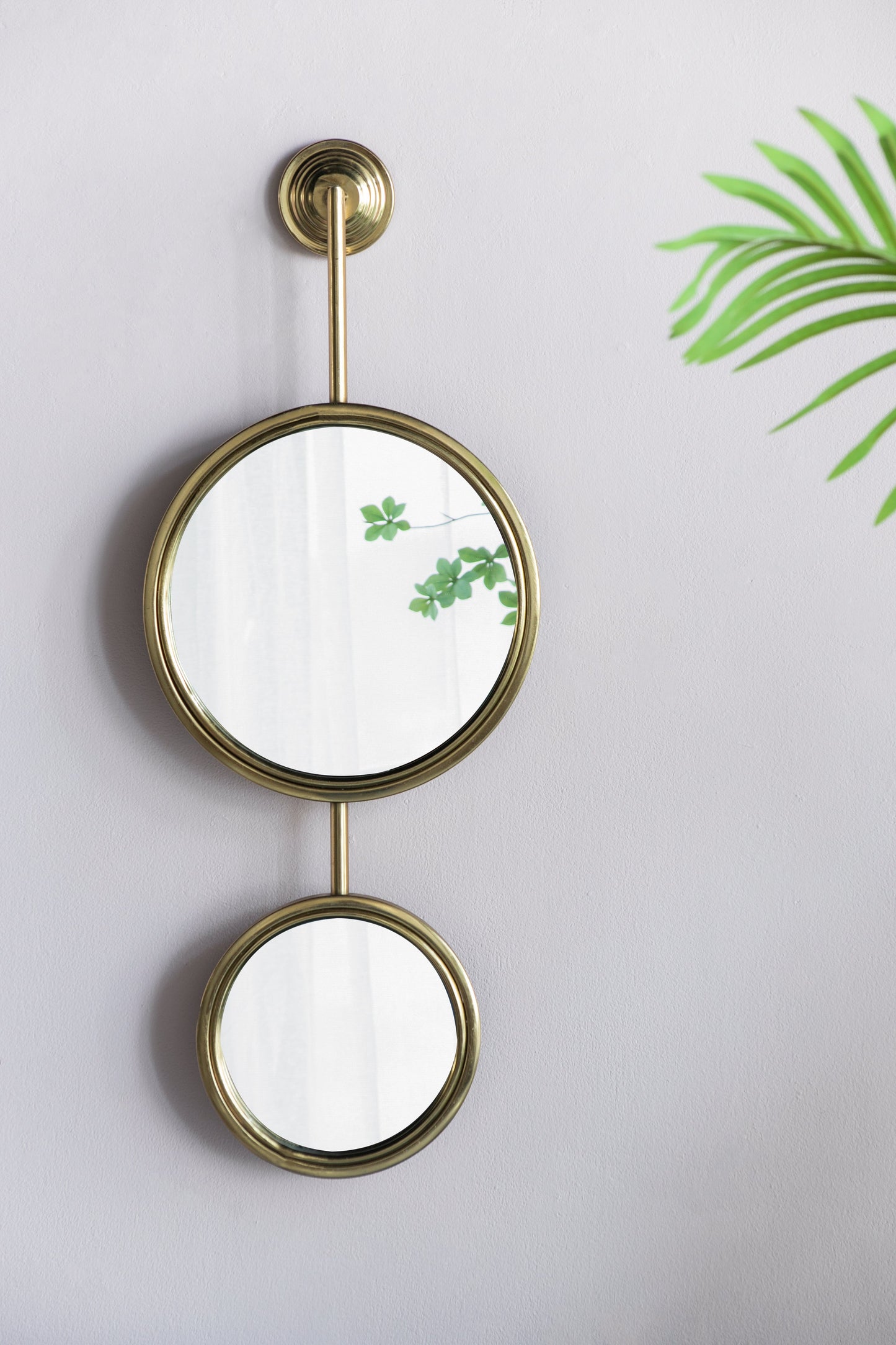 2 Circle Mirrors for Wall Decor