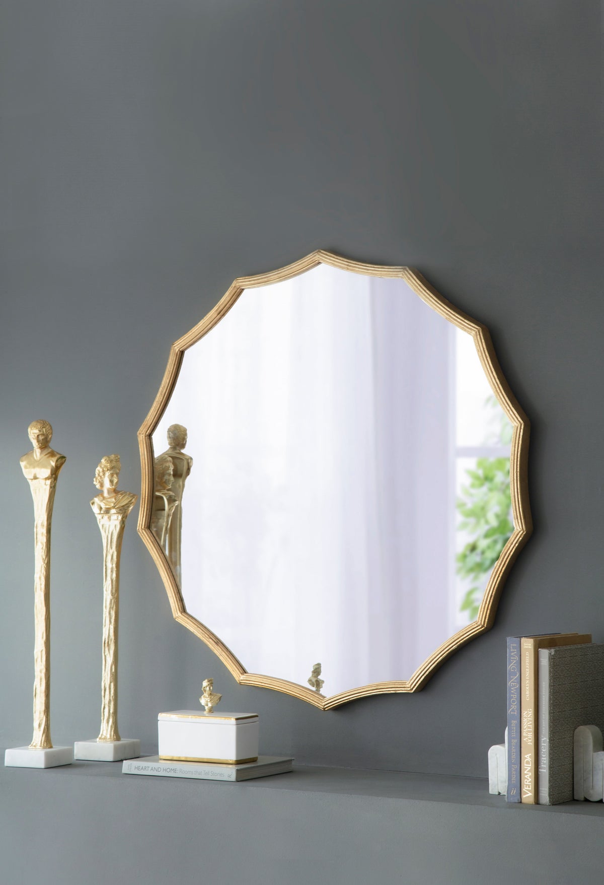 D40" Round Sunburst Wall Mirror