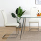 Modern Dining Chairs with Faux Leather Padded Seat