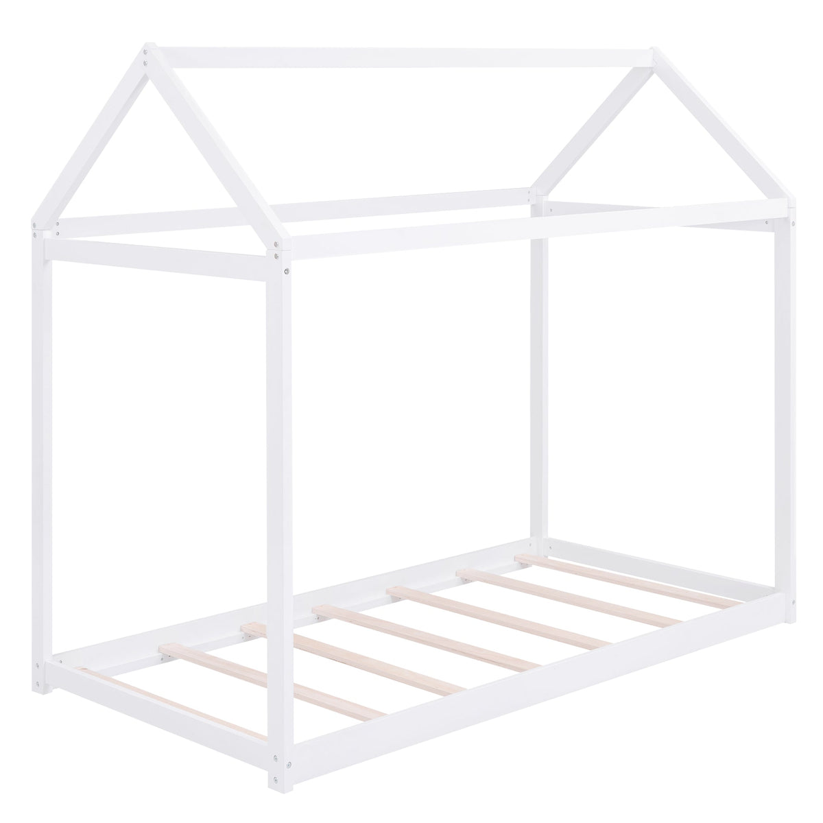 Twin Size Wooden House Bed