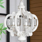 Farmhouse 6-Light Wood Chandelier Pendant Light Fixture
