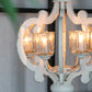 Farmhouse 6-Light Wood Chandelier Pendant Light Fixture