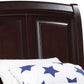 Elegant Transitional Twin Bed in Cappuccino