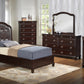 Charming Transitional Twin Bed in Cappuccino
