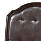 Charming Transitional Twin Bed in Cappuccino