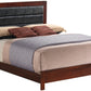 Charming Transitional King Bed In Cherry Hue