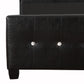 Stylish Transitional Twin Bed In Sleek