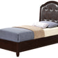 Charming Transitional Twin Bed in Cappuccino