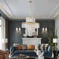 20" Luxury 4-Tier Crystal Chandelier, 12-Light