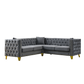 82.2-Inch Velvet Corner Sofa