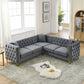 82.2-Inch Velvet Corner Sofa