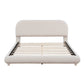 Teddy Fleece Queen Size Upholstered Platform Bed