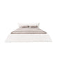 Queen Size Upholstered Platform Bed with Velvet Headboard